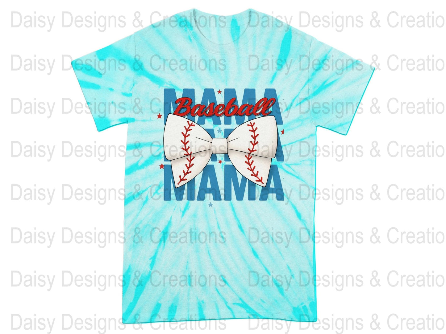 Baseball Mama T-Shirts PNG, Sports Mom T-Shirts, Baseball Bow, Digital Download, T-Shirts Design, Gift for Baseball Lover - Daisy Designs & Creations, LLC