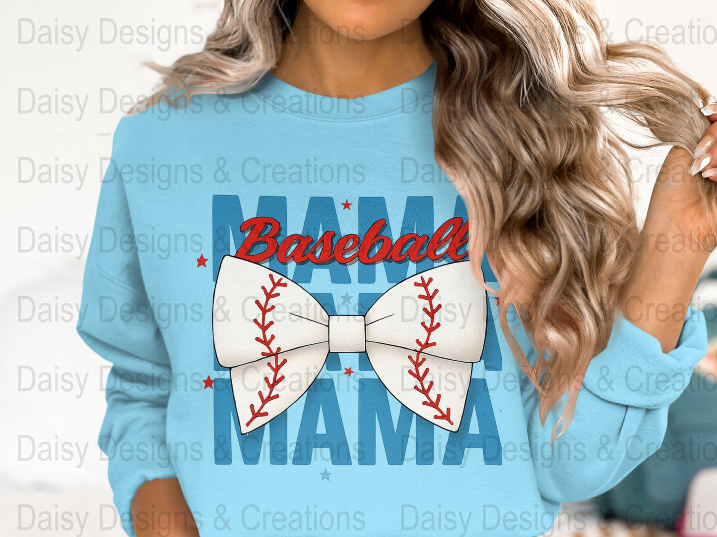Baseball Mama T-Shirts PNG, Sports Mom T-Shirts, Baseball Bow, Digital Download, T-Shirts Design, Gift for Baseball Lover - Daisy Designs & Creations, LLC