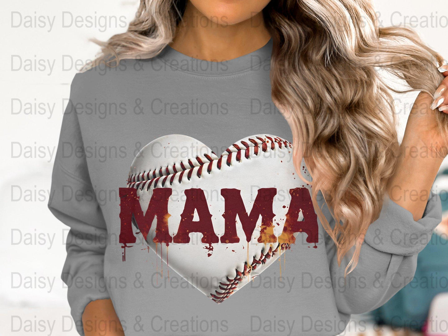 Baseball Mama T Shirts, Baseball Mom PNG, Sports Mom, Heart Baseball, Mama Design, Baseball Lovers, Digital Download For Apparel - Daisy Designs & Creations, LLC