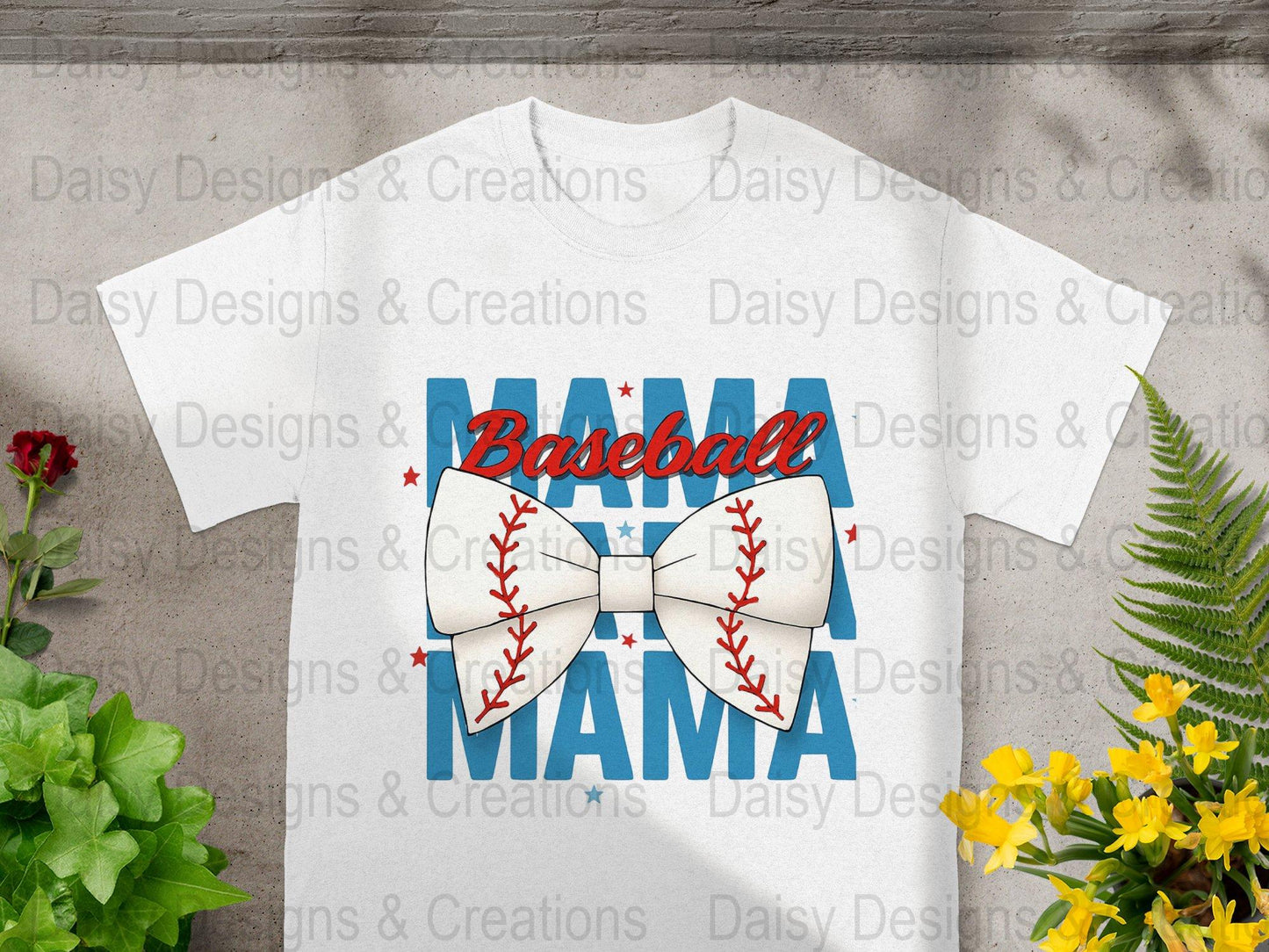Baseball Mama T-Shirts PNG, Sports Mom T-Shirts, Baseball Bow, Digital Download, T-Shirts Design, Gift for Baseball Lover - Daisy Designs & Creations, LLC