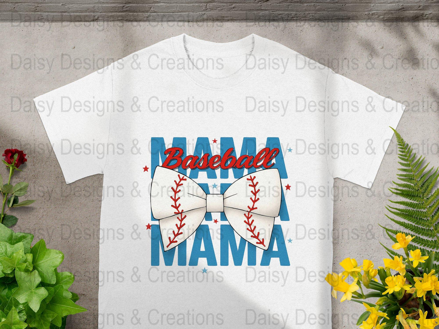 Baseball Mama T-Shirt Design PNG, Bow Baseball, Sports Mom Shirt, Trendy Mama Shirt, Baseball Lover T-Shirts, Digital Download - Daisy Designs & Creations, LLC