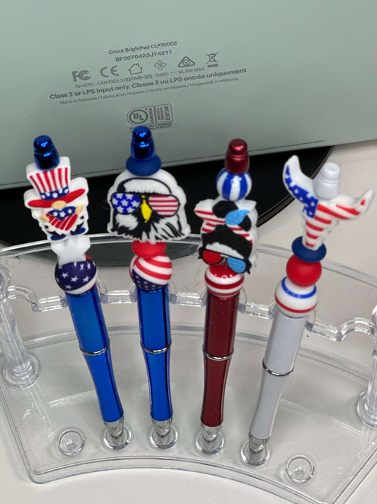 American Patriotic Custom Beaded Pens – Show Your USA Pride! - Daisy Designs & Creations, LLC