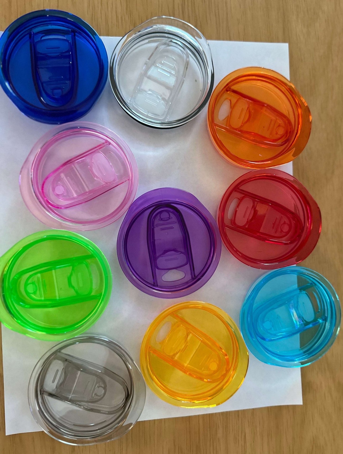 Colored Acrylic 20 oz Skinny Tumbler Lid/Replacement - Daisy Designs & Creations, LLC