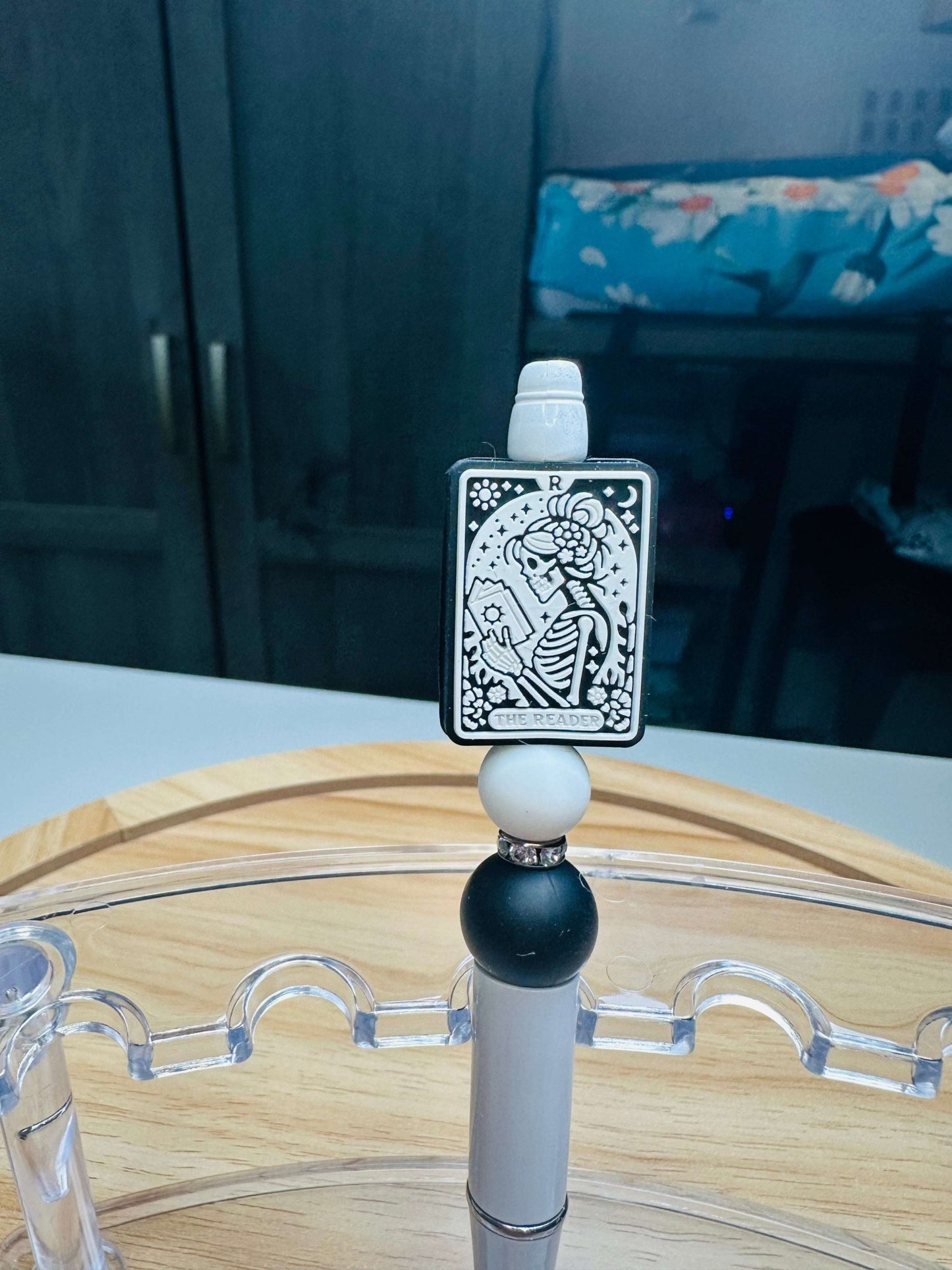 Custom Beaded Pens with BPA - Free Silicone Beads & Rhinestone Bling - Daisy Designs & Creations, LLC