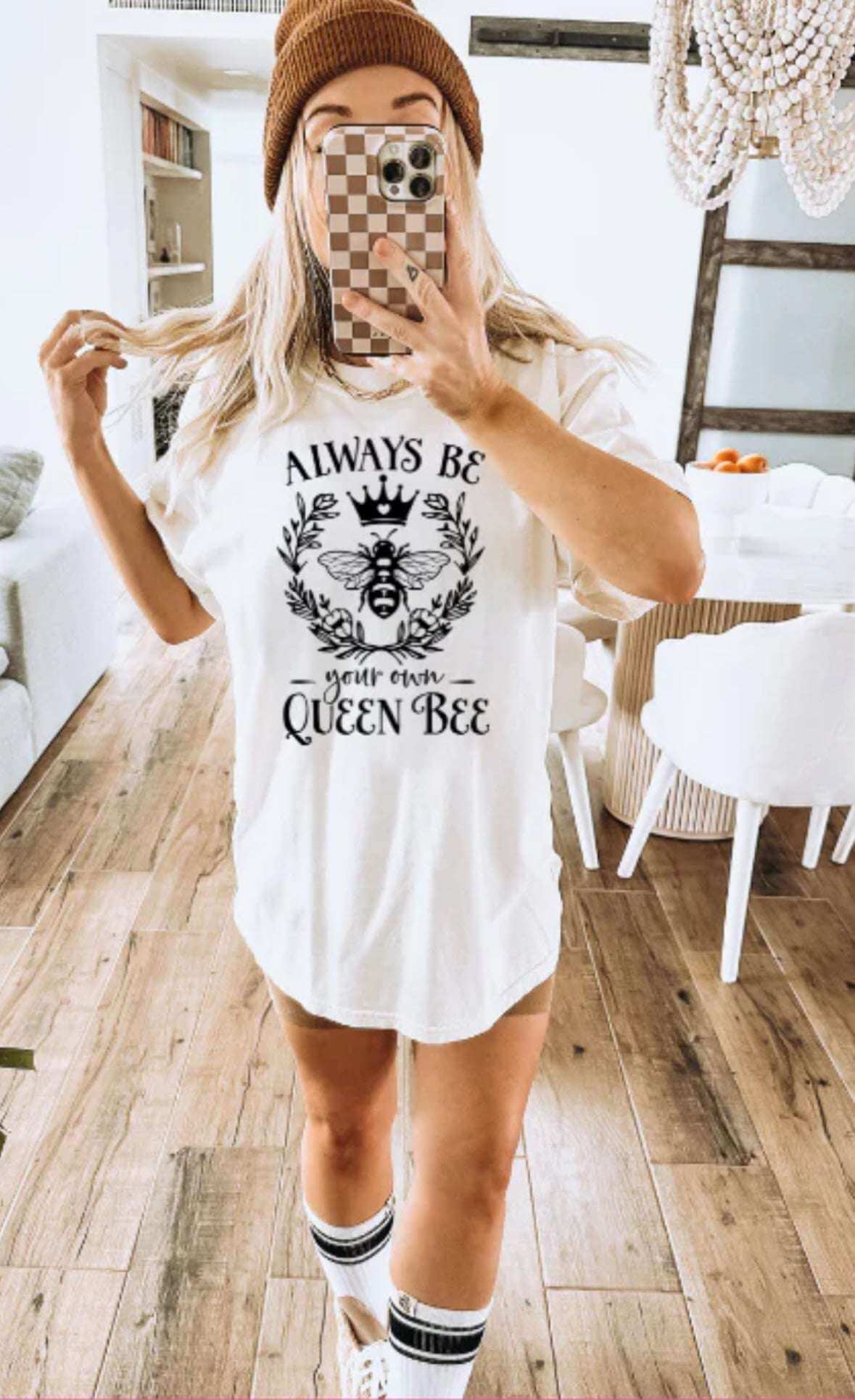Always Be Your Own Queen Bee T-Shirt – Empowerment Graphic Tee | Custom Color | Unisex Sizes S - 2XL - Daisy Designs & Creations, LLC