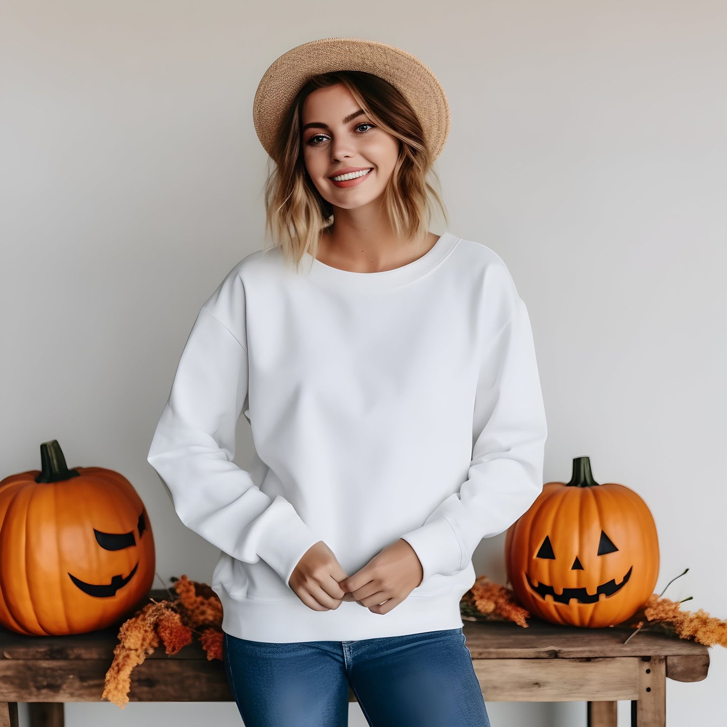 Spooky Bookshelf Shirt or Sweatshirt – Halloween Bookish Tee with Potions, Pumpkins & Cat, Cozy Witchcore Aesthetic - Daisy Designs & Creations, LLC