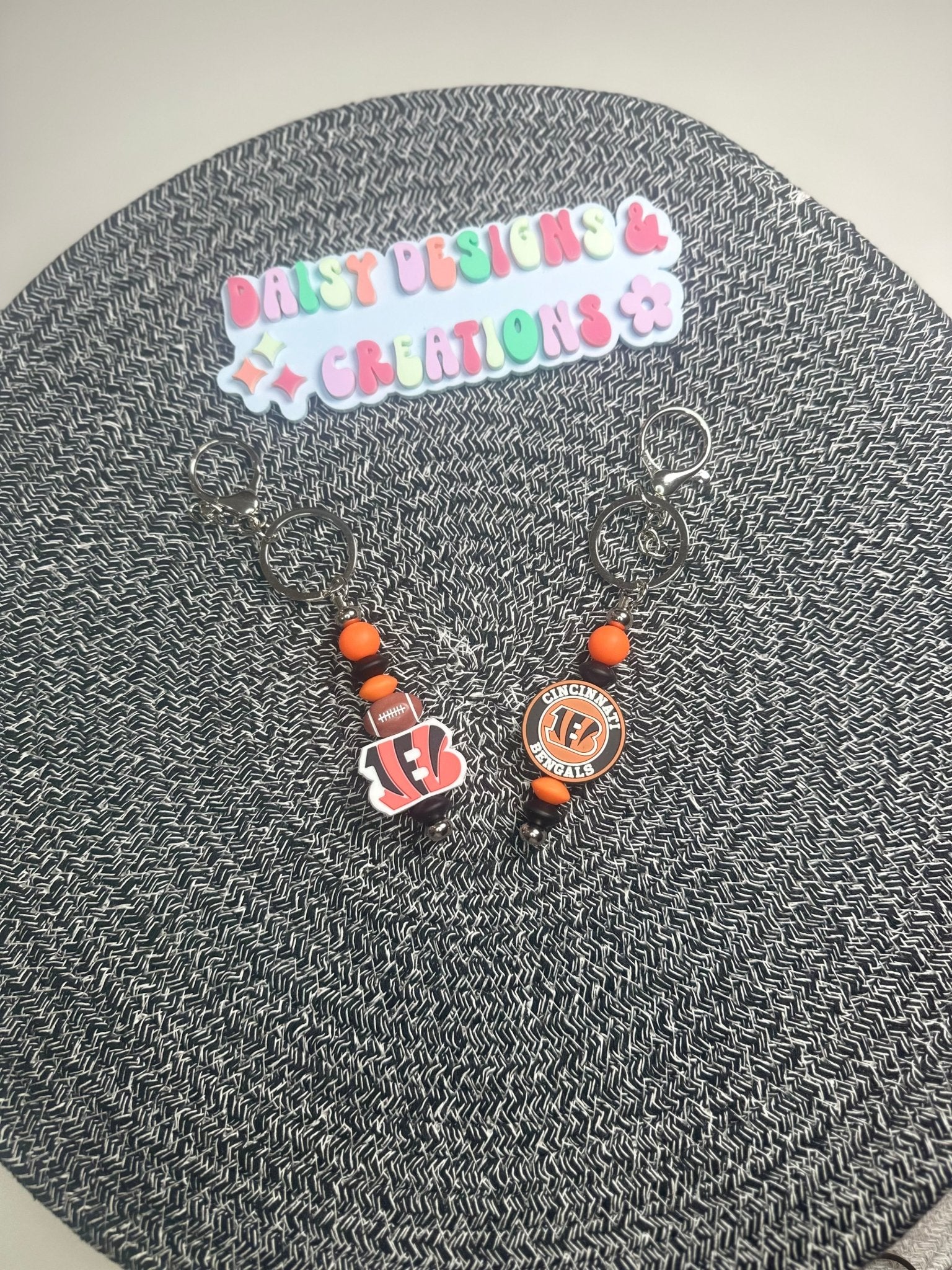 College & Pro Sports Beaded Keychains – Show Your Team Spirit! - Daisy Designs & Creations, LLC