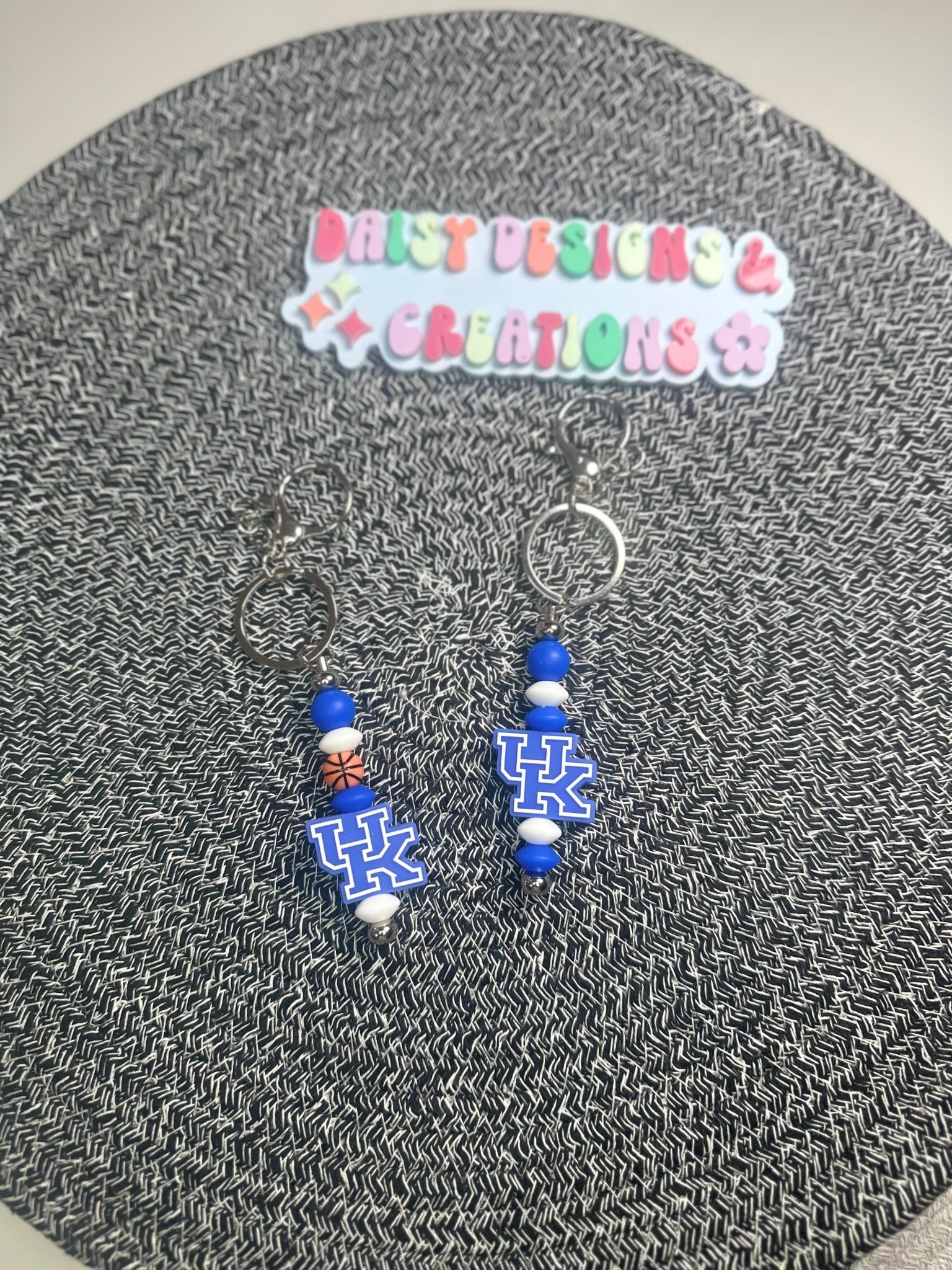 College & Pro Sports Beaded Keychains – Show Your Team Spirit! - Daisy Designs & Creations, LLC