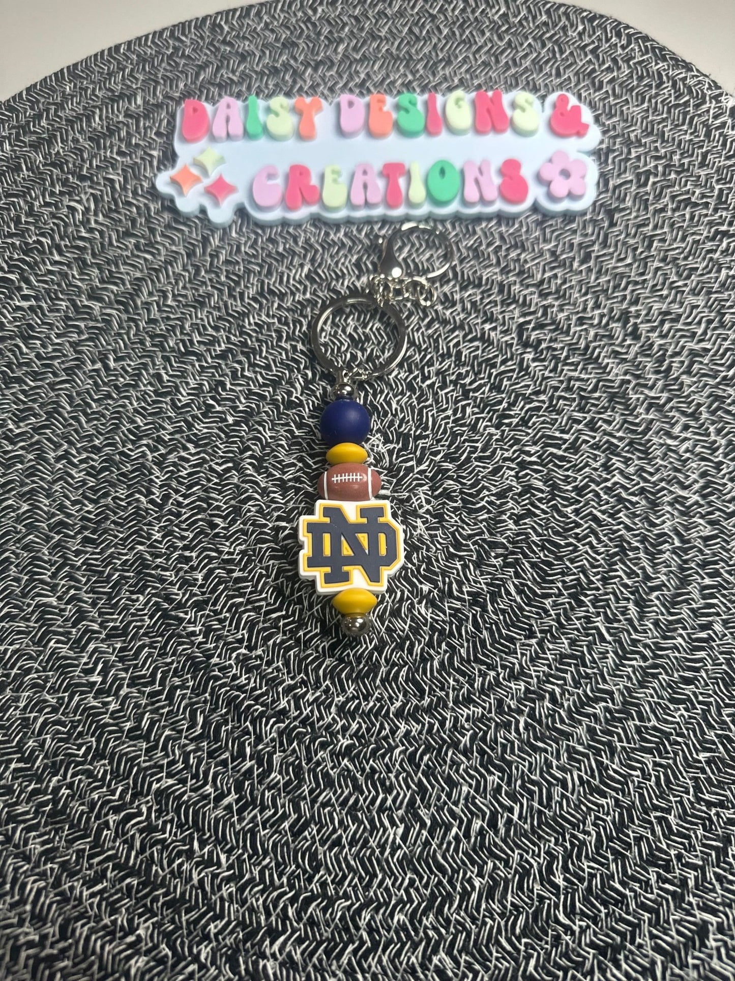 College & Pro Sports Beaded Keychains – Show Your Team Spirit! - Daisy Designs & Creations, LLC