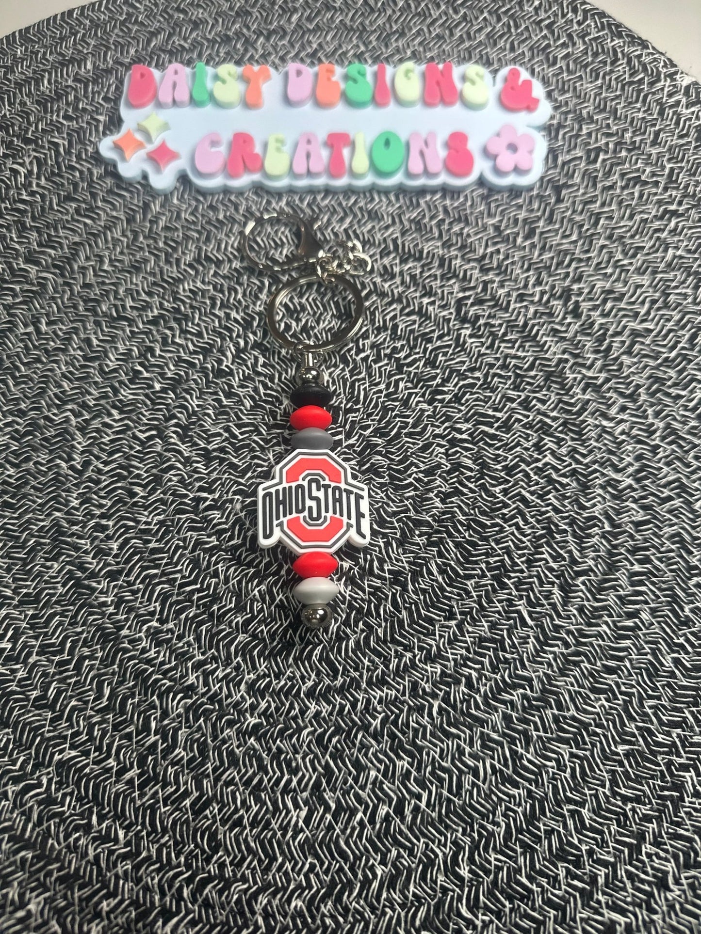 College & Pro Sports Beaded Keychains – Show Your Team Spirit! - Daisy Designs & Creations, LLC