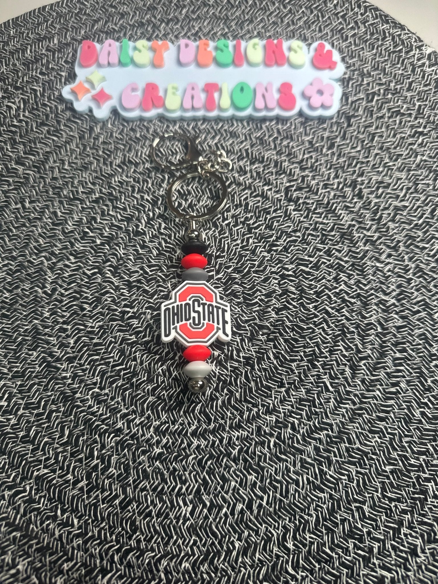 College & Pro Sports Beaded Keychains – Show Your Team Spirit! - Daisy Designs & Creations, LLC
