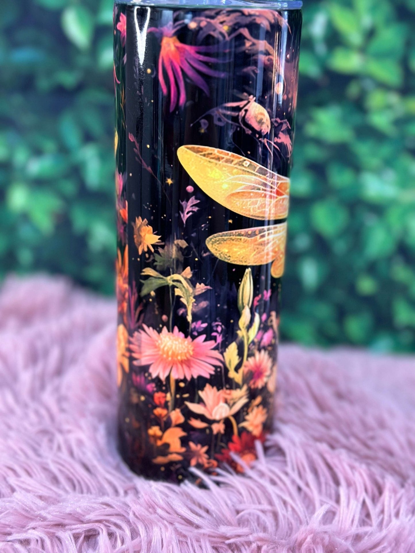 Illuminate Your Nights with Our Mystical Dragonfly 20 oz Tumbler - Daisy Designs & Creations, LLC