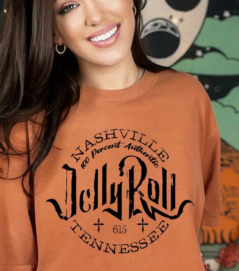 Jelly Roll Nashville T-Shirt – Limited Edition Music City Tee | Tennessee Vibes Shirt | Unisex Sizes S - 2XL - Daisy Designs & Creations, LLC
