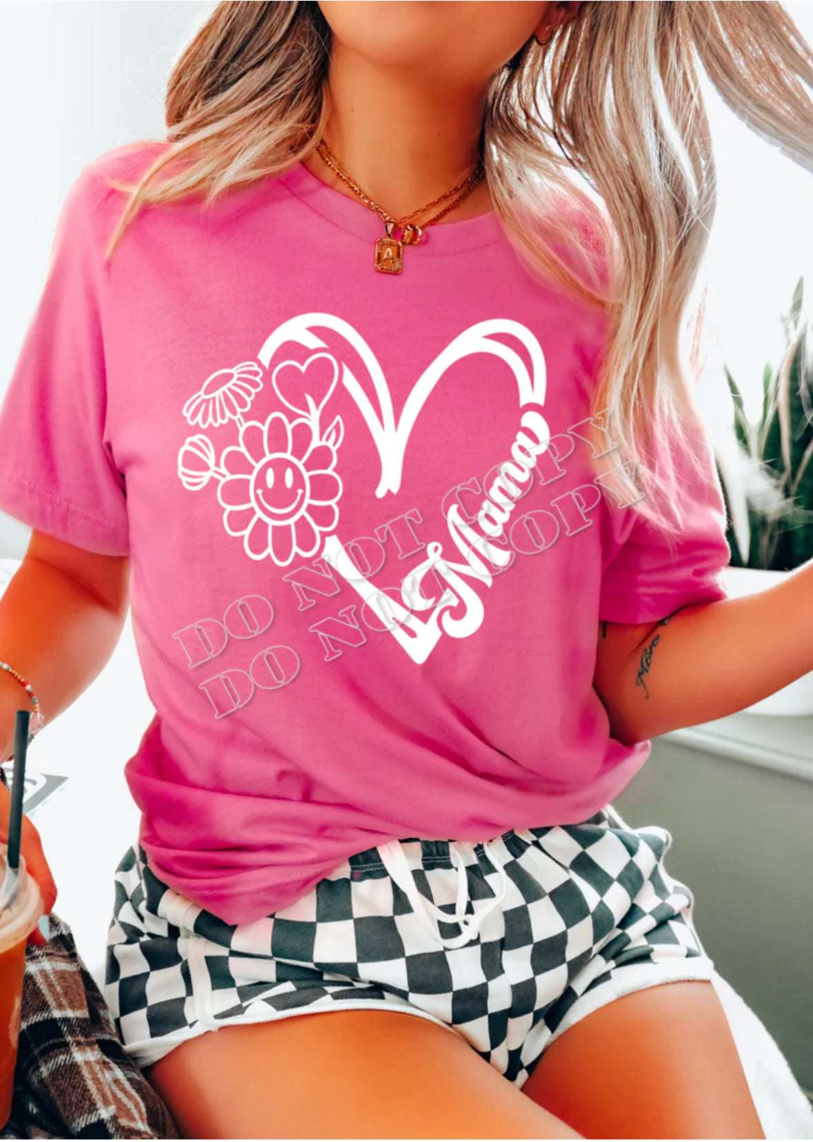 Mama Smiling Daisy Heart T-Shirt – Cute Floral Mom Life Tee | Unisex Sizes S - 3XL - Daisy Designs & Creations, LLC