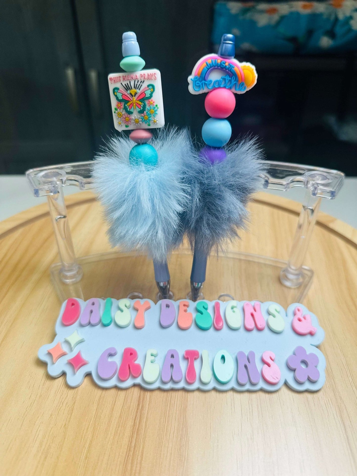New Product Launch! Fuzzy Acrylic Beaded Pens Collection – BPA Free Beads & Vocals - Daisy Designs & Creations, LLC