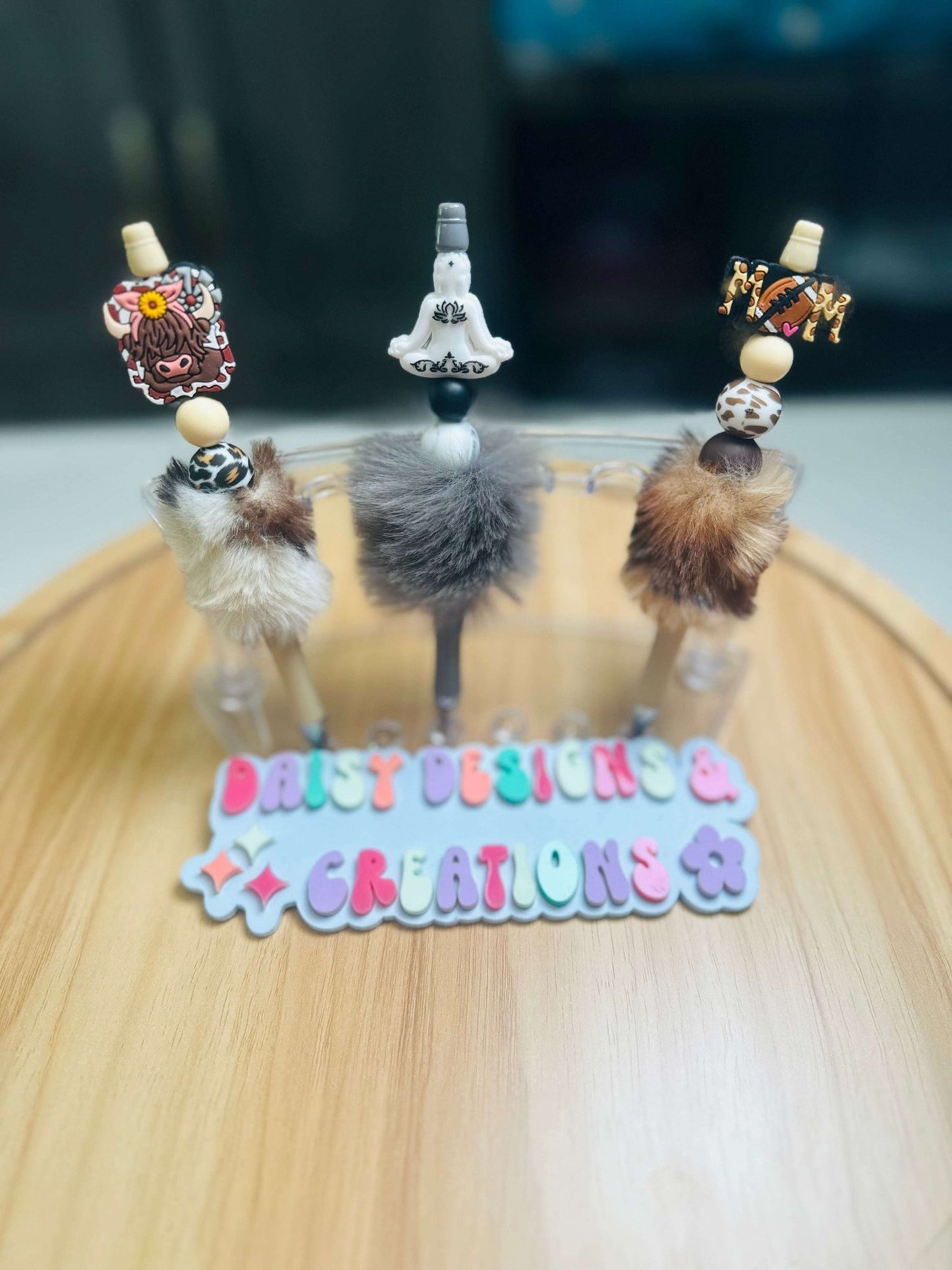 New Product Launch! Fuzzy Acrylic Beaded Pens Collection – BPA Free Beads & Vocals - Daisy Designs & Creations, LLC