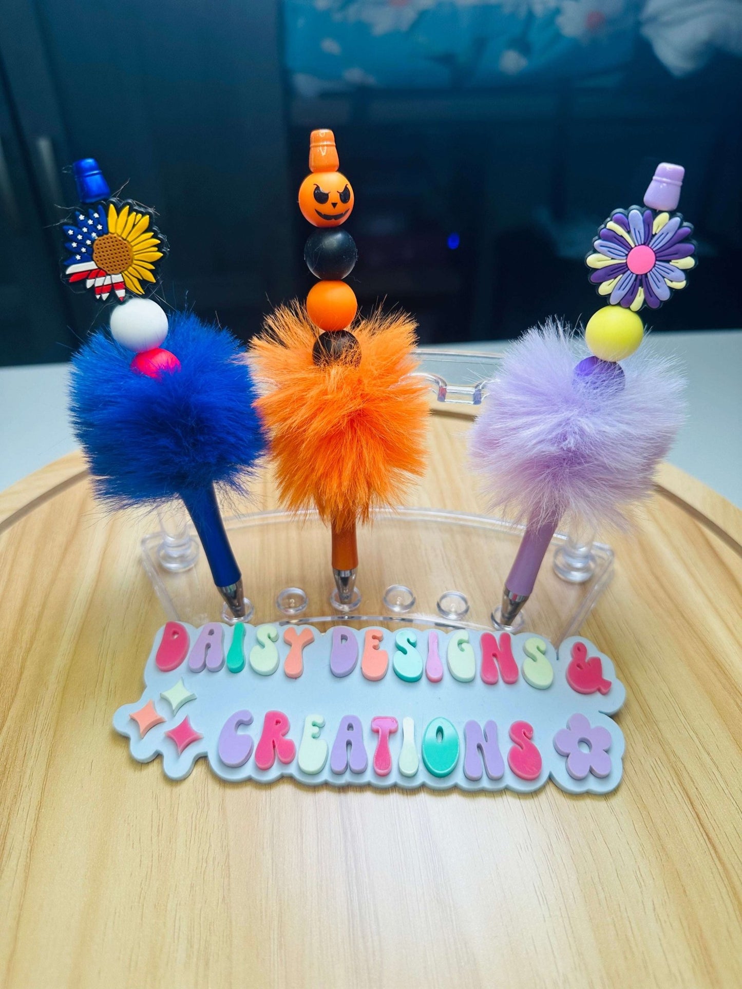 New Product Launch! Fuzzy Acrylic Beaded Pens Collection – BPA Free Beads & Vocals - Daisy Designs & Creations, LLC