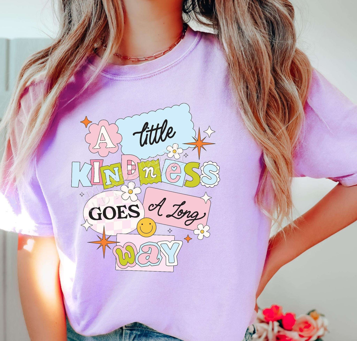 Premium Soft style T-Shirt – Retro Groovy ‘Spread Kindness’ Tee - Daisy Designs & Creations, LLC