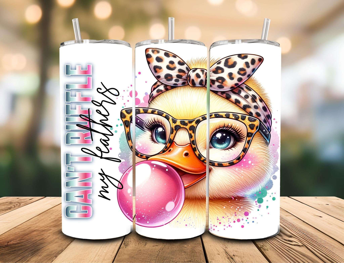 Can't Ruffle My Feathers 20 oz Insulated Stainless Steel Tumbler – Leak - Proof & Travel - Friendly - Daisy Designs & Creations, LLC