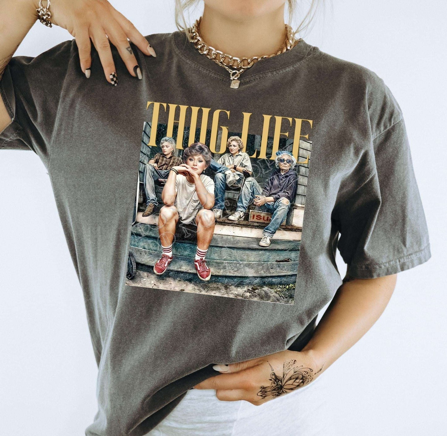 Thug Life Tee – Bold, Retro & Unapologetic - Daisy Designs & Creations, LLC