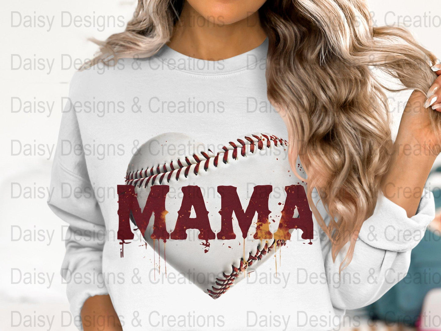 Baseball Mama T Shirts, Baseball Mom PNG, Sports Mom, Heart Baseball, Mama Design, Baseball Lovers, Digital Download For Apparel - Daisy Designs & Creations, LLC