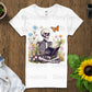 Skeleton Reading T-Shirts, Floral T-Shirts Design, Butterfly T-Shirts, Funny T-Shirts, PNG Download, Digital File For Shirts, DIY Apparel - Daisy Designs & Creations, LLC