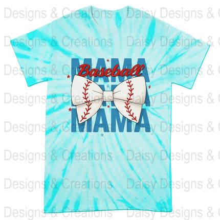 Baseball Mama T-Shirts PNG, Sports Mom T-Shirts, Baseball Bow, Digital Download, T-Shirts Design, Gift for Baseball Lover - Daisy Designs & Creations, LLC