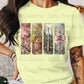 Floral Garden T-Shirts Design, Flower Basket T Shirt, Shovel Art TShirt, Butterfly Bow Tee, Gardening Apparel, PNG Digital Download - Daisy Designs & Creations, LLC