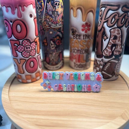 Groovy 3D Do It For Yourself Tumbler – 20 oz Insulated Stainless Steel - Daisy Designs & Creations, LLC