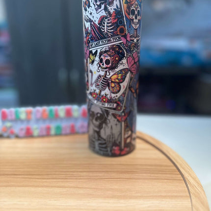 3D Skelly "My Last Flying F" Tumbler – 20 oz Stainless Steel - Daisy Designs & Creations, LLC