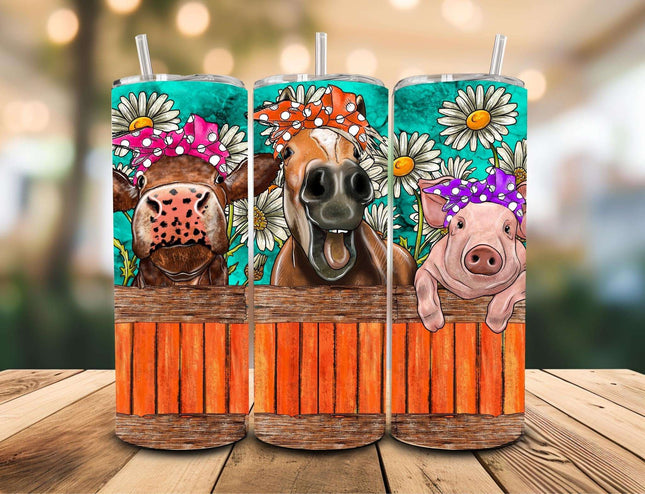 20 oz Stainless Steel Tumbler – Barnyard Farm Life Design - Daisy Designs & Creations, LLC