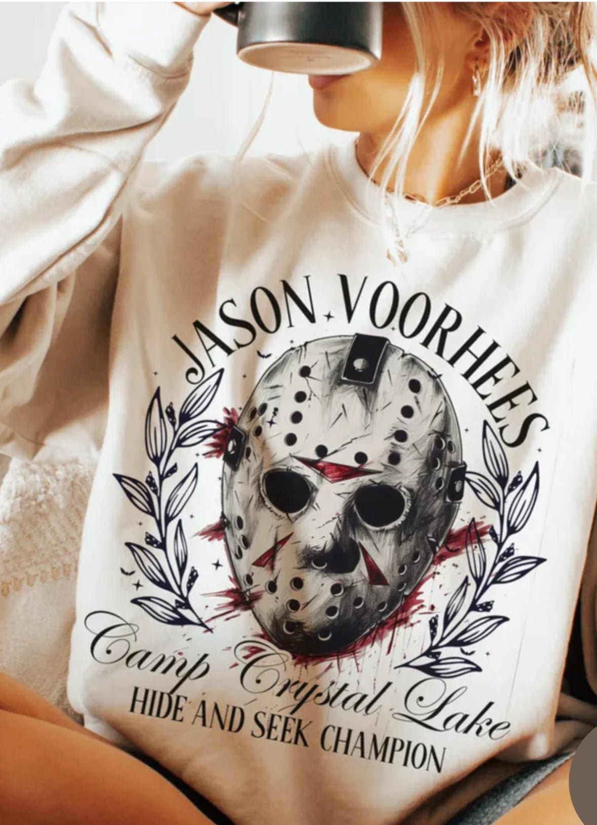 Jason Voorhees Camp Crystal Lake T-Shirt | Retro Horror Design | Halloween Horror Movie Shirt | Jason Voorhees Graphic Tee - Daisy Designs & Creations, LLC