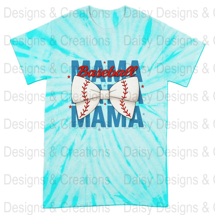 Baseball Mama T-Shirt Design PNG, Bow Baseball, Sports Mom Shirt, Trendy Mama Shirt, Baseball Lover T-Shirts, Digital Download - Daisy Designs & Creations, LLC