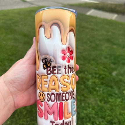 3D Honey Bee Insulated Tumbler – 20 oz Stainless Steel - Daisy Designs & Creations, LLC