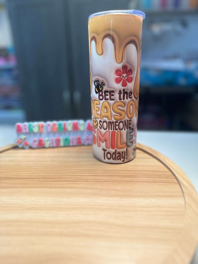 3D Honey Bee Insulated Tumbler – 20 oz Stainless Steel - Daisy Designs & Creations, LLC