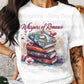 Romance Books T-Shirt Design, Book Lover Gift, Floral T-Shirt, Digital Download, T-Shirt Design, PNG File, Apparel Design - Daisy Designs & Creations, LLC