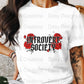 Introvert Society T-Shirts, Floral Tee, Introvert Gift, Red Roses Design, Funny Sarcastic Tee, Social Anxiety T-Shirts, Slogan Tee - Daisy Designs & Creations, LLC
