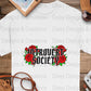 Introvert Society T Shirts, Red Roses, Funny Graphic Tee, Introvert Gift, Floral Tee, Unique T-Shirts, Social Distancing Shirt - Daisy Designs & Creations, LLC