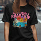 Road Trip T-Shirts, Happiness is a Road Trip Design, VW Bus, Floral Van, Colorful T-Shirts, Summer Trip, Vacation Mode - Daisy Designs & Creations, LLC