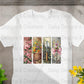 Floral Garden T-Shirts Design, Flower Basket T Shirt, Shovel Art T-Shirt, Butterfly Bow Tee, Gardening Apparel, PNG Digital Download - Daisy Designs & Creations, LLC