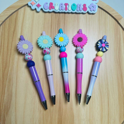 Daisy Collection Acrylic Beaded Pens – Stylish & Functional - Daisy Designs & Creations, LLC