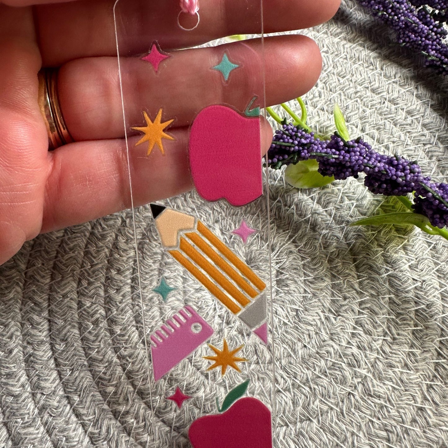 Bright Reads Acrylic Bookmarks With Tassel