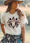 Boho Chic: Western Aztec Floral Bull Skull T-Shirt with Unique Floral Design" Dress Your Story: Explore our Diverse T-shirt Collection - Humor, Inspiration, Professions, Retro, Boho, and Country Advocacy in Vibrant Colors, Sizes, and Styles T-Shirt 24 Daisy Designs & Creations LLC