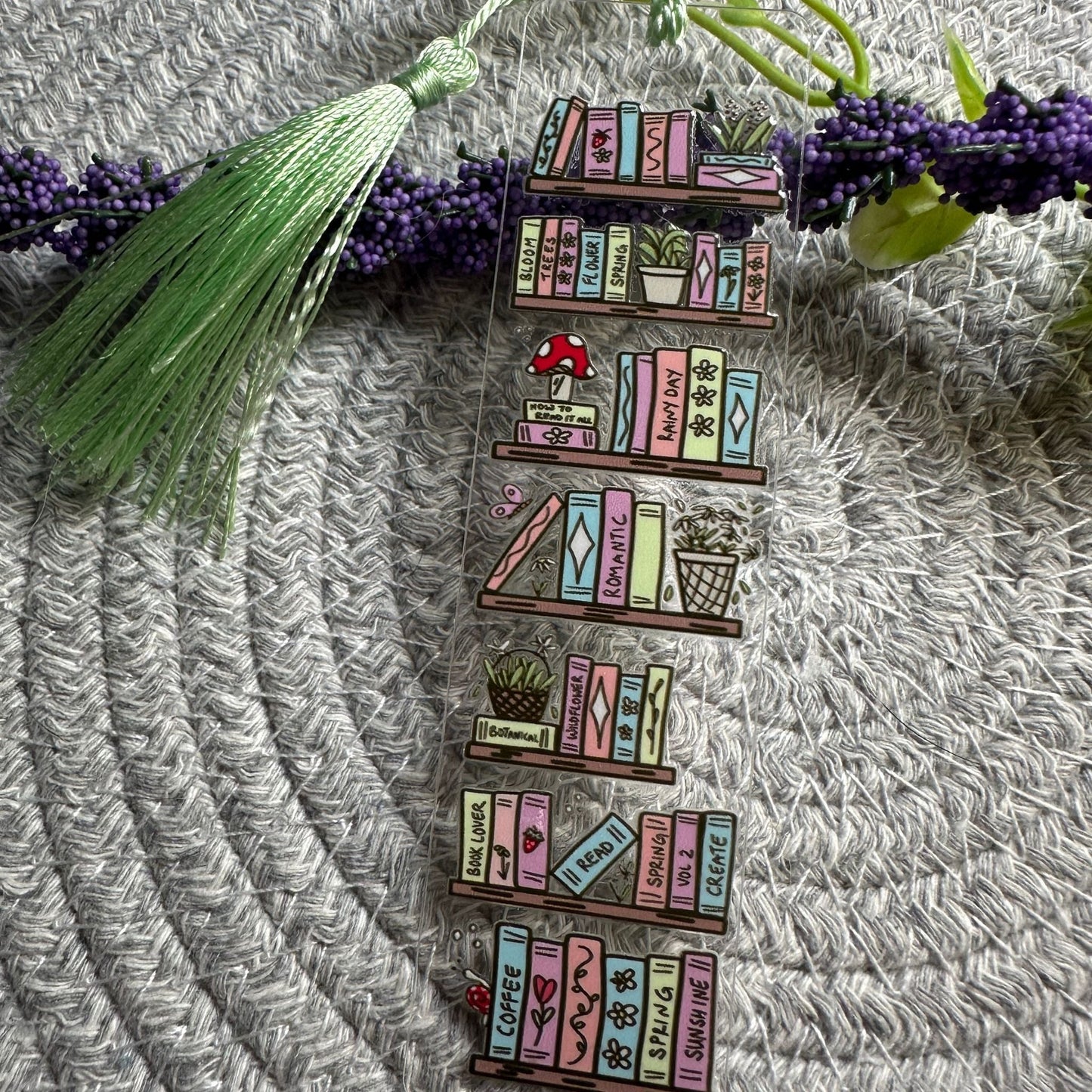 Bright Reads Acrylic Bookmarks With Tassel