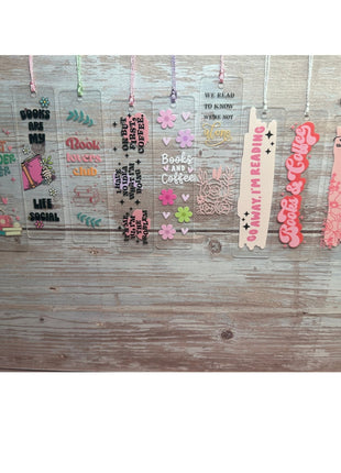 Acrylic 3D UV Bookmarks – Stylish & Durable for Book Lovers - Daisy Designs & Creations, LLC