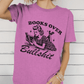 Books Over Bullsh*t’ Vintage Reading T-Shirt – Retro 1950s Style