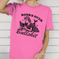 Books Over Bullsh*t’ Vintage Reading T-Shirt – Retro 1950s Style