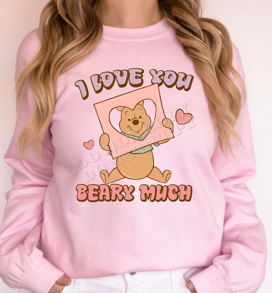 Celebrate Love with 'I Love You Berry Much' Crewneck - Perfect for Valentine's Day Captivating Love: Explore Our Valentine's Day Collection for Heartfelt Gifts Crewneck 28 Daisy Designs & Creations LLC