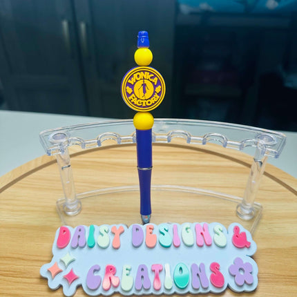 Custom Beaded Black Ink Pen with Candy Bar Focal – Fun & Stylish - Daisy Designs & Creations, LLC