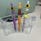 Custom Beaded Pens - Sunflower Pot Plant Design, Refillable Black Ink, Silicone & Acrylic Beads Beaded Pen collection Beaded Pens 6 Daisy Designs & Creations LLC